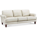  Amax Leather Dawn Stationary Leather Match Sofa Dawn Sofa - Vanilla IMAGE 2