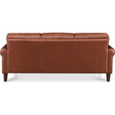  Amax Leather Dawn Stationary Leather Match Sofa Dawn Sofa - Brandy IMAGE 3