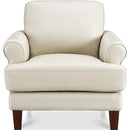 Hydeline Dawn Stationary Leather Match Chair Dawn Chair - Vanilla IMAGE 1