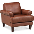  Hydeline Dawn Stationary Leather Match Chair Dawn Chair - Brandy IMAGE 2