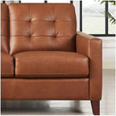  Amax Leather Aiden Stationary Leather Match Sofa Aiden Sofa - Nutmeg IMAGE 2
