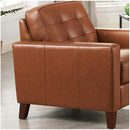  Hydeline Aiden Stationary Leather Match Chair Aiden Chair - Nutmeg IMAGE 3