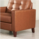  Hydeline Aiden Stationary Leather Match Chair Aiden Chair - Nutmeg IMAGE 5