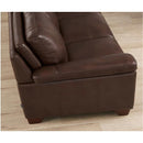  Amax Leather Magnum Stationary Leather Match Loveseat Magnum Loveseat - Chestnut IMAGE 3