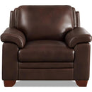  Hydeline Magnum Stationary Leather Match Chair Magnum Chair - Chestnut IMAGE 1