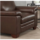  Hydeline Magnum Stationary Leather Match Chair Magnum Chair - Chestnut IMAGE 4