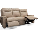  Decor-Rest Furniture Power Reclining Leather Sofa 8520-L Power Reclining Sofa with Headrest & Lumbar IMAGE 2