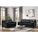  Minhas Furniture 1612 Stationary Bonded Leather Sofa 1612-LBG-S IMAGE 2
