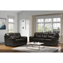  Minhas Furniture Stationary Bonded Leather Sofa 1612-LGG-S IMAGE 2