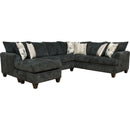  Minhas Furniture Coastline Fabric 2 pc Sectional Coastline 6140 2 pc Sectional - Charcoal IMAGE 1