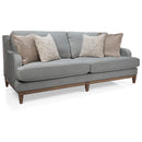  Decor-Rest Furniture Stationary Fabric Sofa 2508S Sofa with Wood Base IMAGE 1