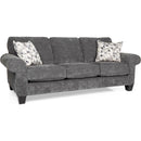  Decor-Rest Furniture Embark Stationary Fabric Sofa Embark 2323 Sofa - Zoom Graphite IMAGE 1