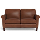  Aurora Furniture Laguna Stationary Leather Loveseat 86671L 1568 IMAGE 1