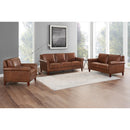  Aurora Furniture Laguna Stationary Leather Loveseat 86671L 1568 IMAGE 2
