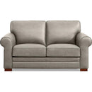  Aurora Furniture Brookfield Stationary Leather Loveseat Brookfield 86973L Loveseat - Stone IMAGE 1