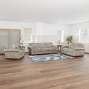  Aurora Furniture Brookfield Stationary Leather Loveseat Brookfield 86973L Loveseat - Stone IMAGE 2