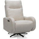  Decor-Rest Furniture Power Swivel Fabric Recliner 2605-F Power Reclining Swivel Chair IMAGE 1