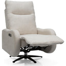  Decor-Rest Furniture Power Swivel Fabric Recliner 2605-F Power Reclining Swivel Chair IMAGE 3