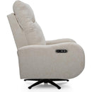  Decor-Rest Furniture Power Swivel Fabric Recliner 2605-F Power Reclining Swivel Chair IMAGE 6