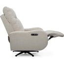  Decor-Rest Furniture Power Swivel Fabric Recliner 2605-F Power Reclining Swivel Chair IMAGE 7