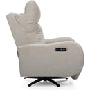  Decor-Rest Furniture Power Swivel Fabric Recliner 2605-F Power Reclining Swivel Chair IMAGE 8