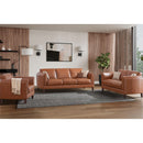  Aurora Furniture Maui Stationary Leather Match Loveseat 86720L 2362 IMAGE 2