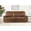  Aurora Furniture Jordan Power Reclining Leather Match Sofa 88335PS 2097 IMAGE 2