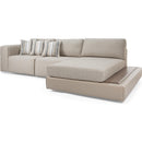  Decor-Rest Furniture 2572 Fabric and Leather 3 pc Sectional 2572-F47-F23-F08 IMAGE 2