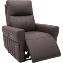  Harmony Beds Recliners Power Cinder Power Recliner with Heat - Cocoa IMAGE 1