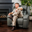 Harmony Beds Recliners Power Ember Power Recliner with Heat - Ash IMAGE 5