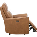  Primo International Heritage Power Glider Leather Match Recliner Conrad Power Glider Recliner - Modena Earth IMAGE 4