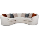  Decor-Rest Furniture Fabric 3 pc Sectional 2610-F47/2610-F04/2610-F46 IMAGE 1
