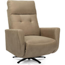  Decor-Rest Furniture Power Swivel Fabric Recliner 2606-F Power Swivel Recliner w/Power Headrest IMAGE 1