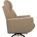  Decor-Rest Furniture Power Swivel Fabric Recliner 2606-F Power Swivel Recliner w/Power Headrest IMAGE 4
