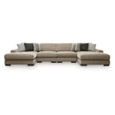  Benchcraft Linenhause 31803S9 4 pc Double Chaise Sectional IMAGE 1