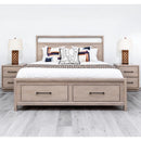  Mako Wood Furniture Vista King Platform Bed with Storage 1500-FBST-K IMAGE 1