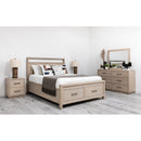  Mako Wood Furniture Vista King Platform Bed with Storage 1500-FBST-K IMAGE 2
