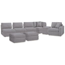  Signature Design by Ashley® Modmax 92104U5 6 pc Sectional and 2 Ottomans - Granite IMAGE 1