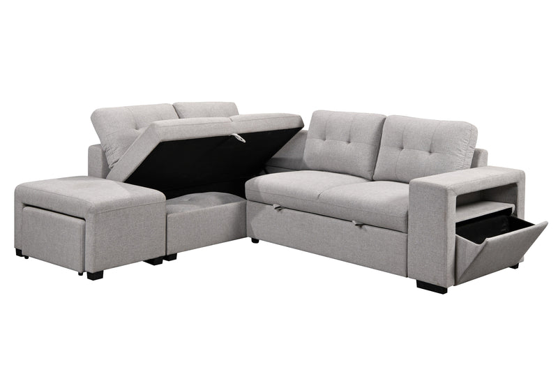 Marcella   Fabric Sleeper Sectional