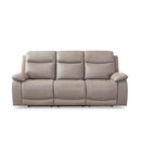 Amax Leather Westminster Power Reclining Leather Sofa Westminister II Power headrest Zero Gravity Sofa- Stone