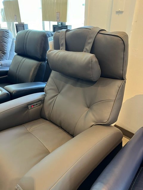 Palliser ZG6 Power Polyurethane Recliner DAX-dark GREY Display model