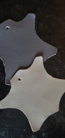 Minhas Furniture Amelia Stationary Leather Sofa Media Sofa Anthracite