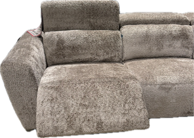 Primo International Colorado Aspen Power Reclining Fabric 5 pc Sectional Aspen Power Reclining sectional- Wooly