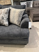 Minhas Furniture Coastline Fabric 2 pc Sectional Coastline 6140 2 pc Sectional - Charcoal RHF chaise*