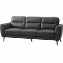 Minhas Furniture Amelia Stationary Leather Sofa Amalia Sofa Anthracite
