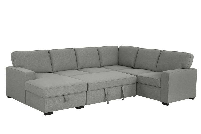 Morandi Fabric Sleeper Sectional  (RHF chaise*)