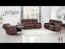 Amax Leather Vienna Power Leather Match Recliner Vienna Power Headrest Zero Gravity Recliner - Pecan EXTERNAL_VIDEO 1