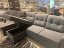Primo International Safia Fabric Sleeper Sectional Safa 2pc Sleeper Sectional - Slate