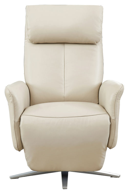 Amax Leather Tulip 8001S-10PSB-Taupe A Power Swivel Recliner with Batt