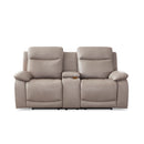 Amax Leather Westminter Power Reclining Leather Loveseat with Console 9851L 2382